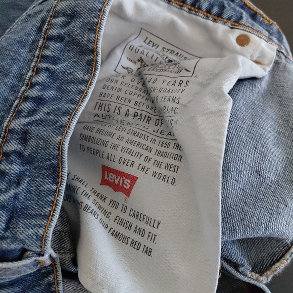 VINTAGE Levi's 512 Denim Jeans Size 14 USA Slim Fit Tapered Leg "R" Only Tag - Picture 13 of 13